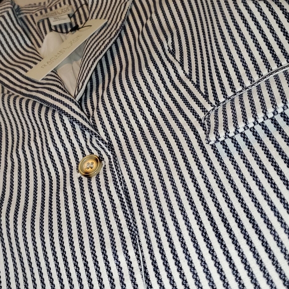 Rachel Zoe pinstripe jacket sz small - Picture 9 of 10